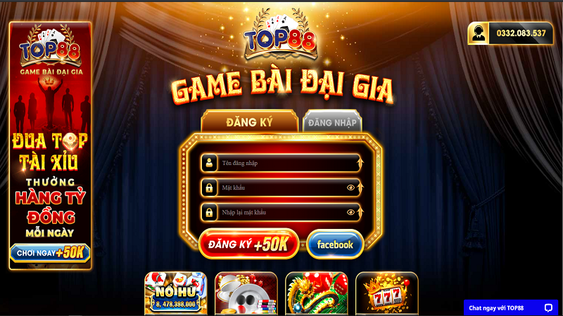 cổng game Top88 online uy tín hàng đầu hiện nay