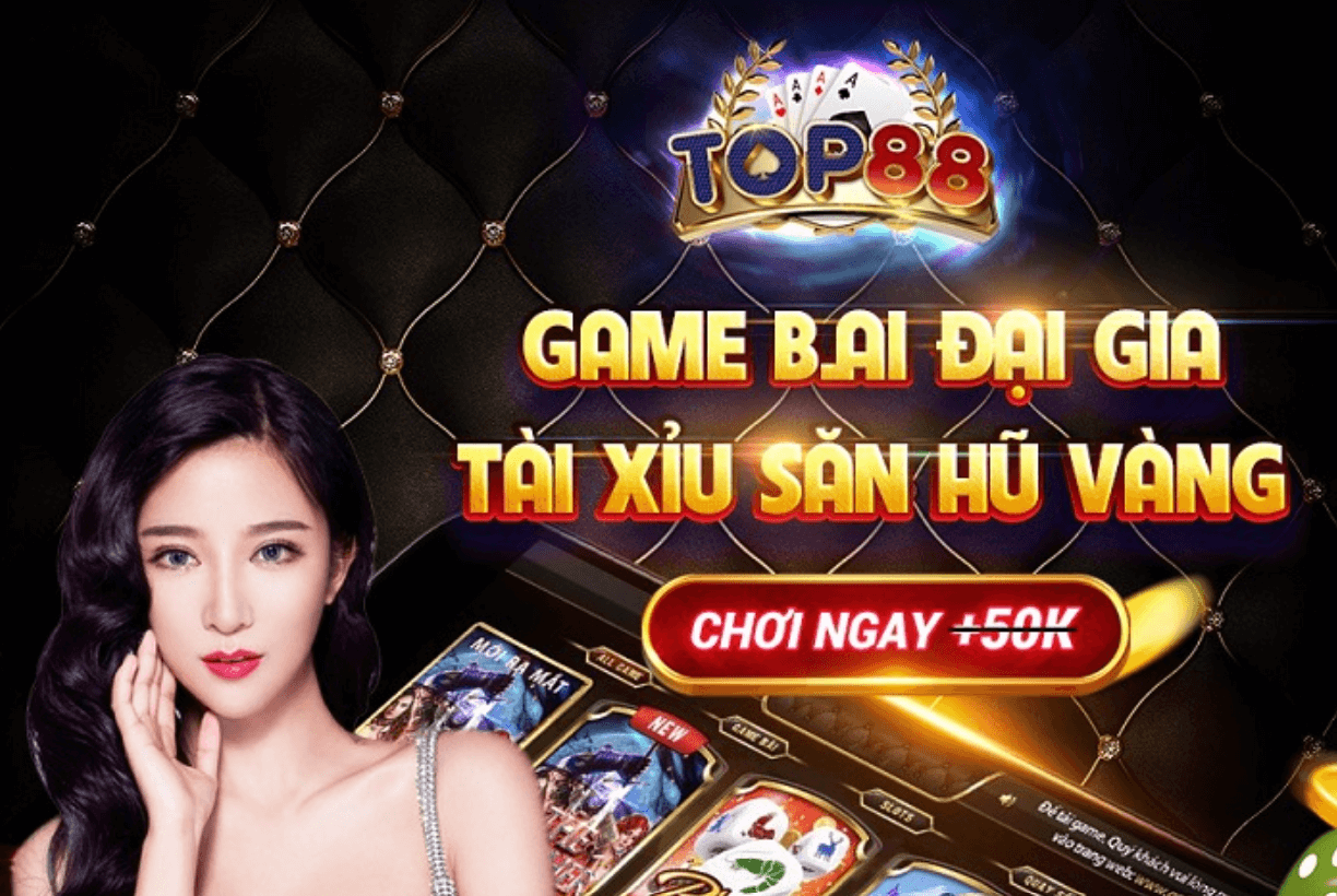 Giao diện Top88 sang trọng bắt mắt 