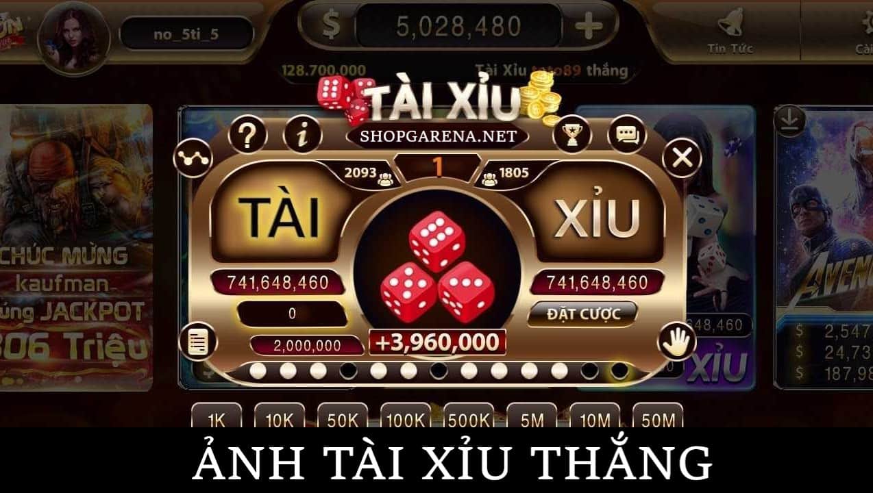  chơi tài xỉu trực tuyến