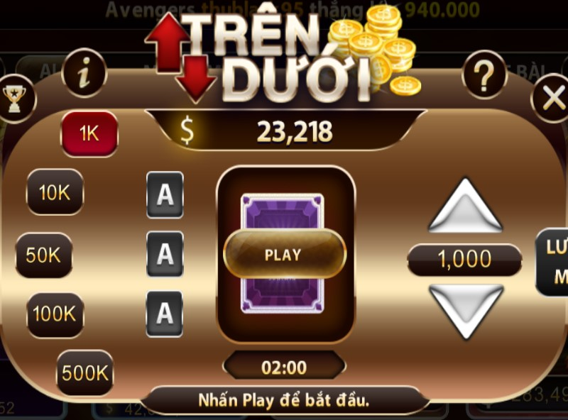 Khi nào nên bắt đầu nhịp mới trong mini game trên dưới?